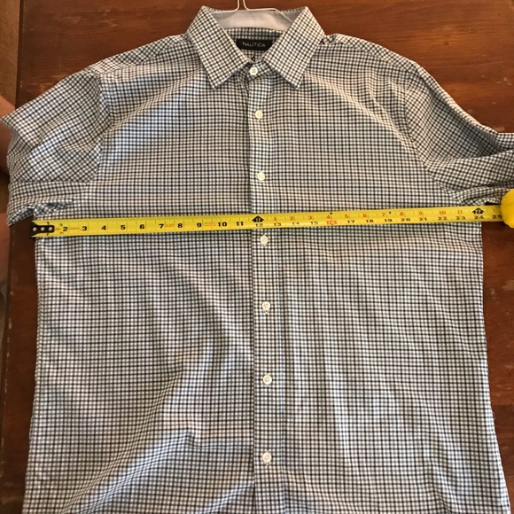 Nautica Men’s Shirt - L (Navy/White/Light Blue) - Picture 5 of 6